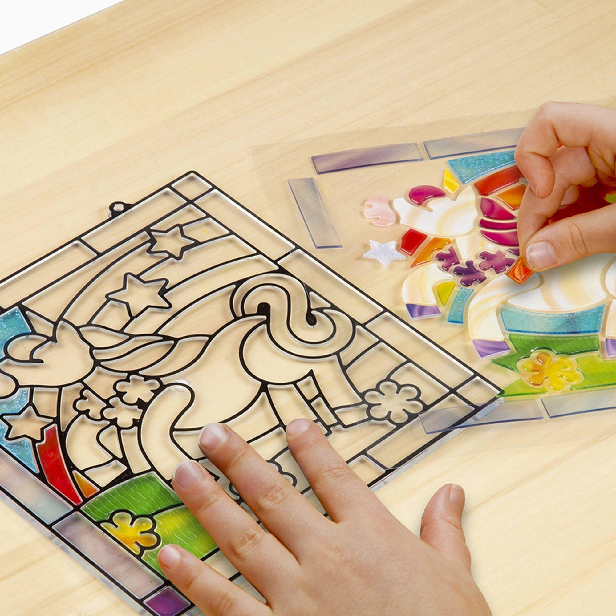 Melissa & Doug Stained Glass Unicorn Craft Sticker Kit