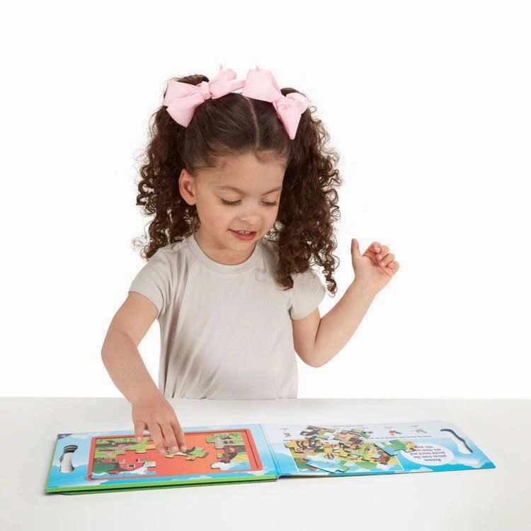 Melissa & Doug Take Along Magnetic Jigsaw Puzzles - On The Farm