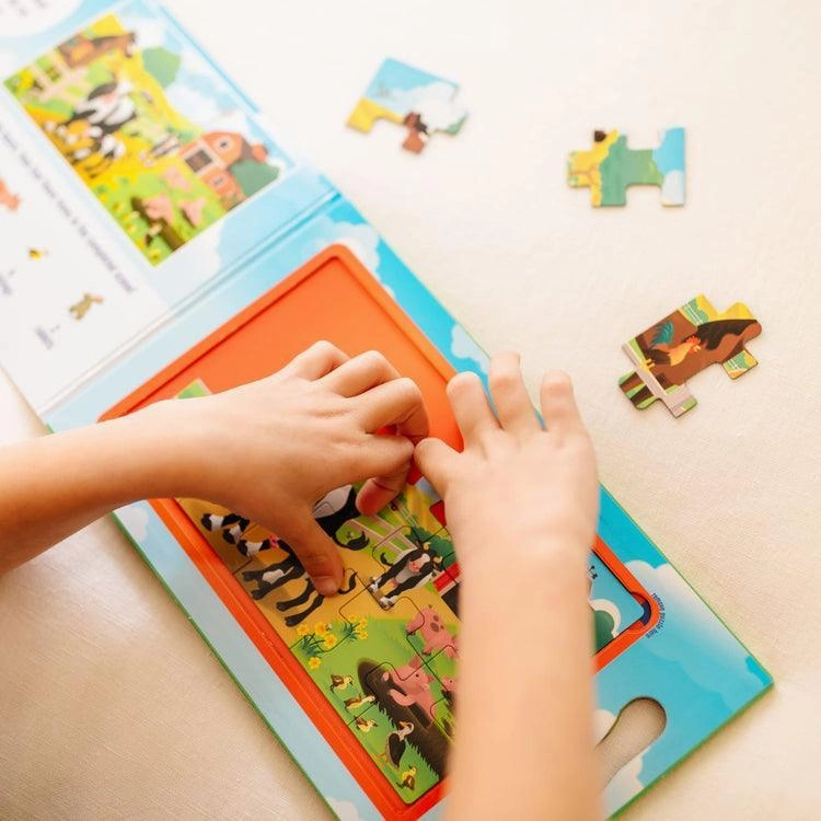 Melissa & Doug Take Along Magnetic Jigsaw Puzzles - On The Farm