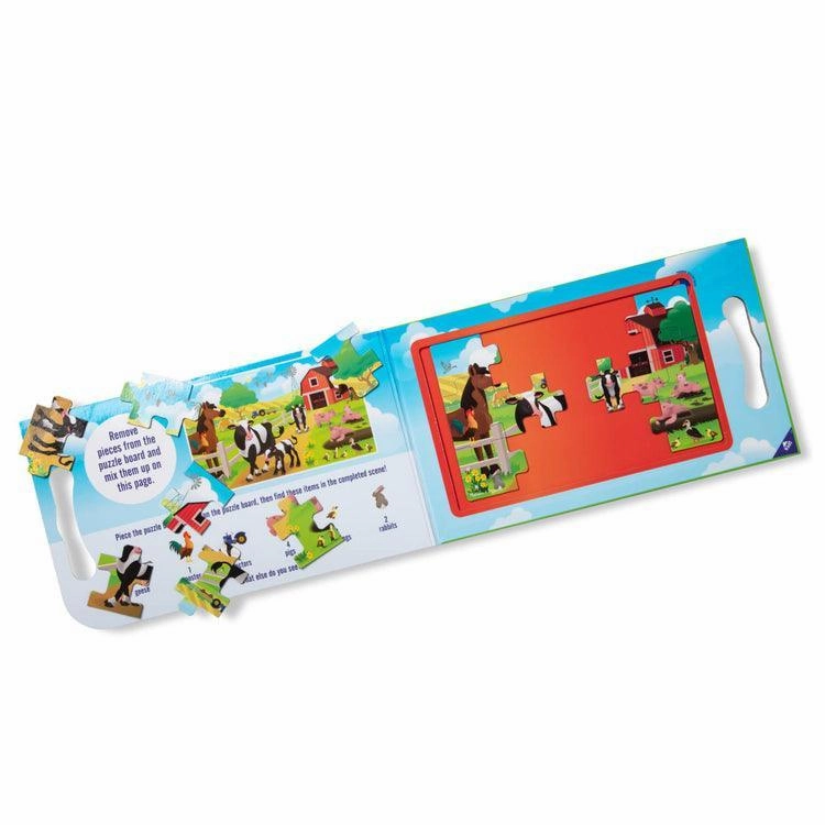 Melissa & Doug Take Along Magnetic Jigsaw Puzzles - On The Farm