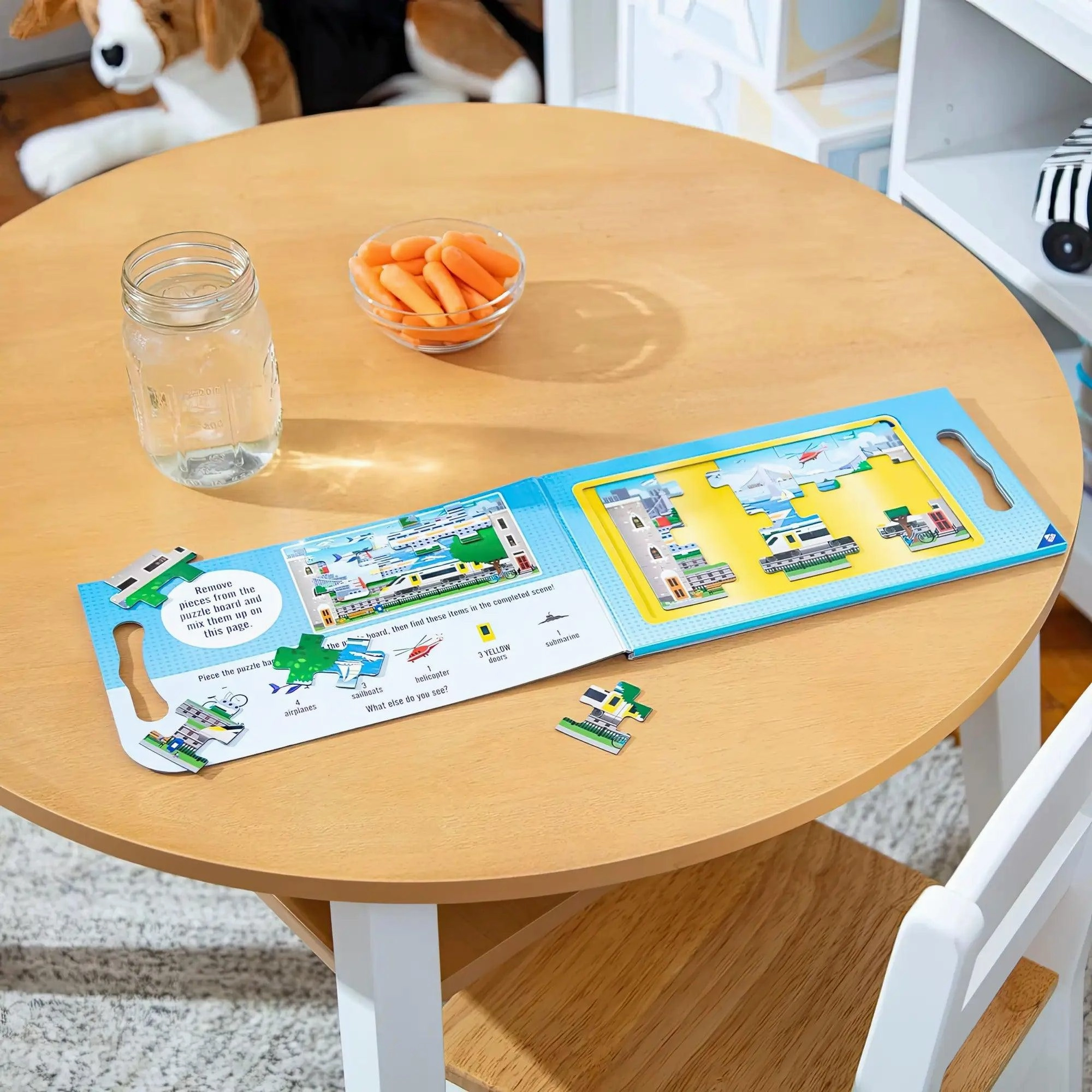 Melissa & Doug Take Along Magnetic Jigsaw Puzzles Travel Toy Vehicles