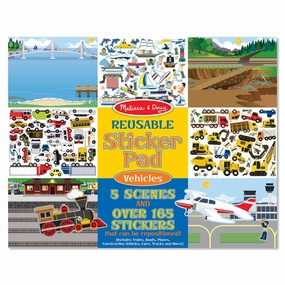 Melissa & Doug Vehicles Reusable Stickers