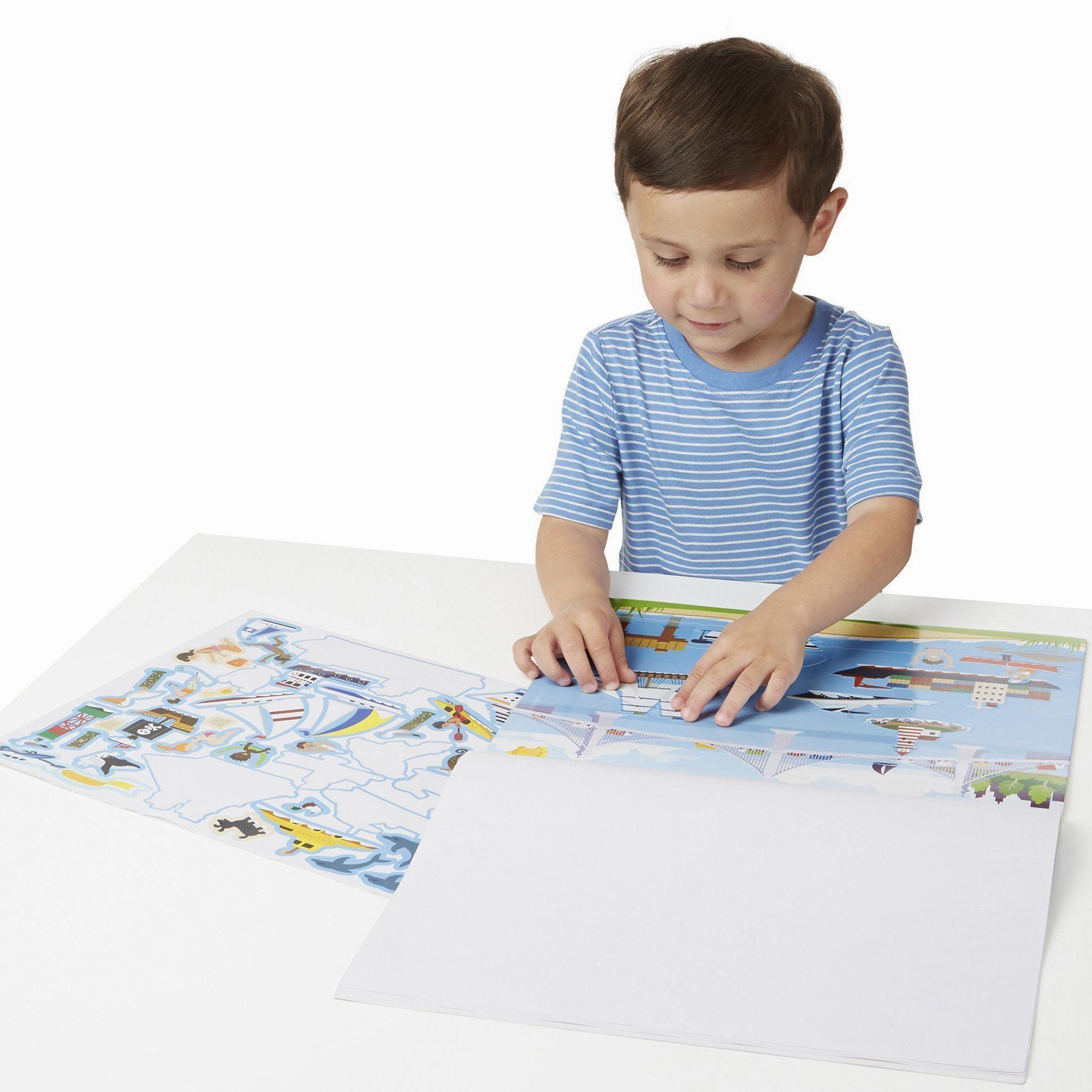 Melissa & Doug Vehicles Reusable Stickers