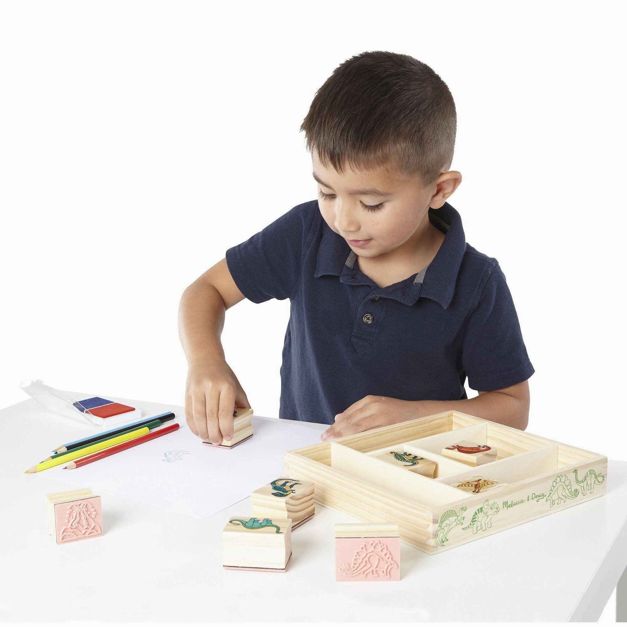 Melissa & Doug Wooden Stamp Set
