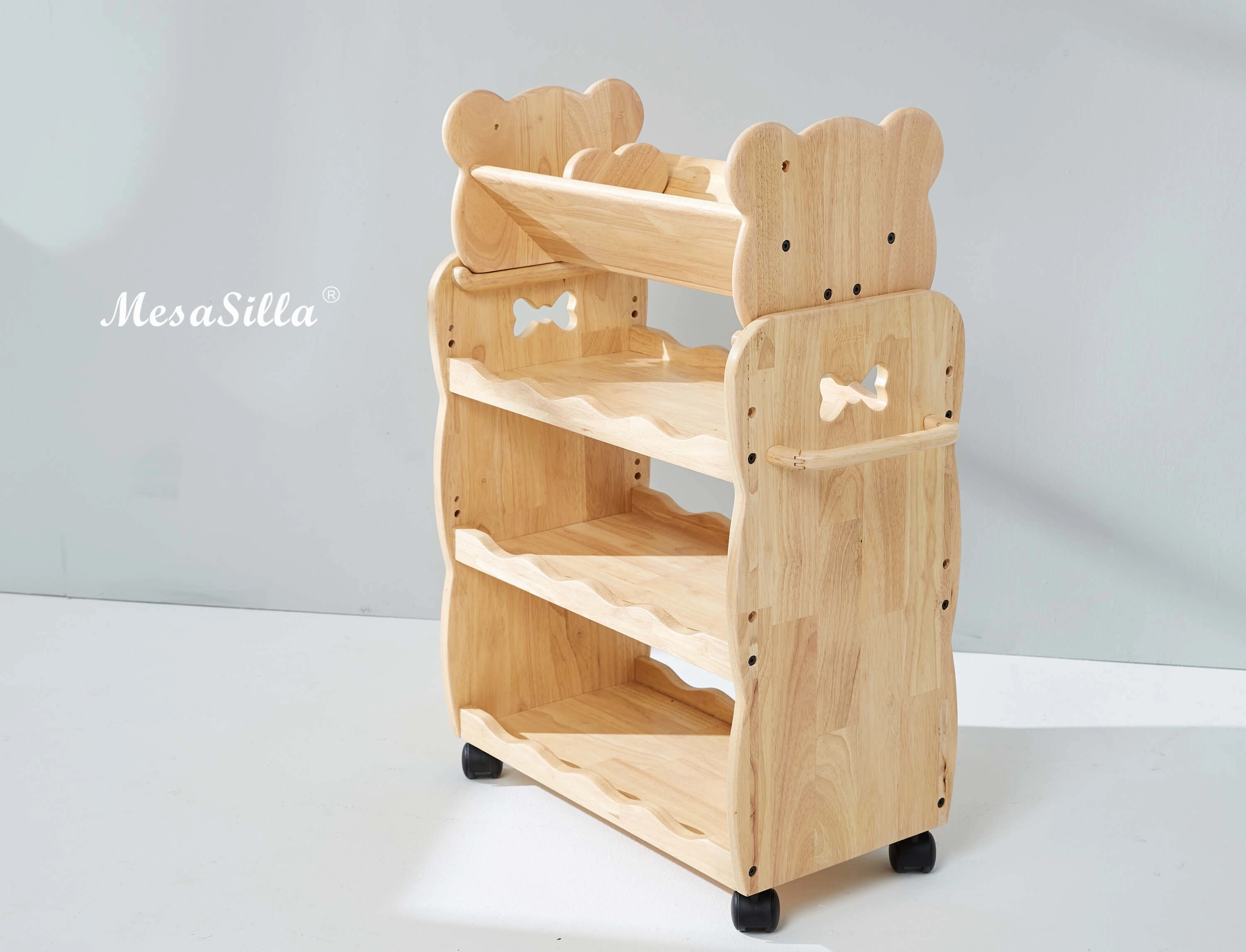 Mesasilla Toddler Book Caddy with Detachable Divider - Innovative Storage Solution