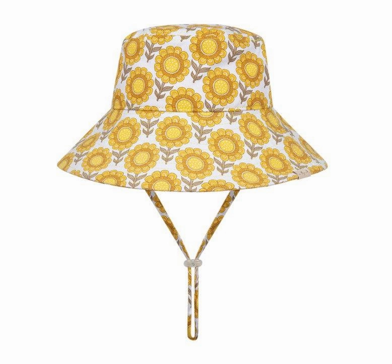 Millymook Girl's Wide Brim Bucket Hat - Manoora (2 Years & Up)
