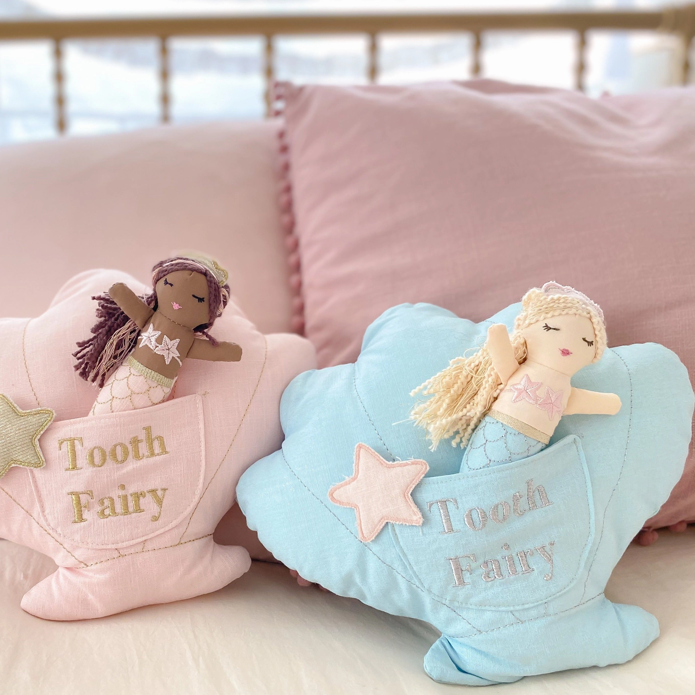 Mimi Mermaid Tooth Fairy Pillow and Doll Set