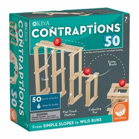 Mindware - Keva Contraptions 50 Wooden Planks Building Set