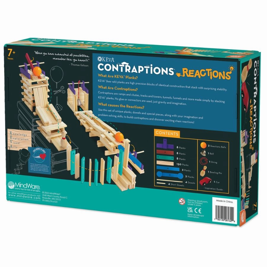 Mindware - Keva Contraptions Reactions Wooden Planks Building Set