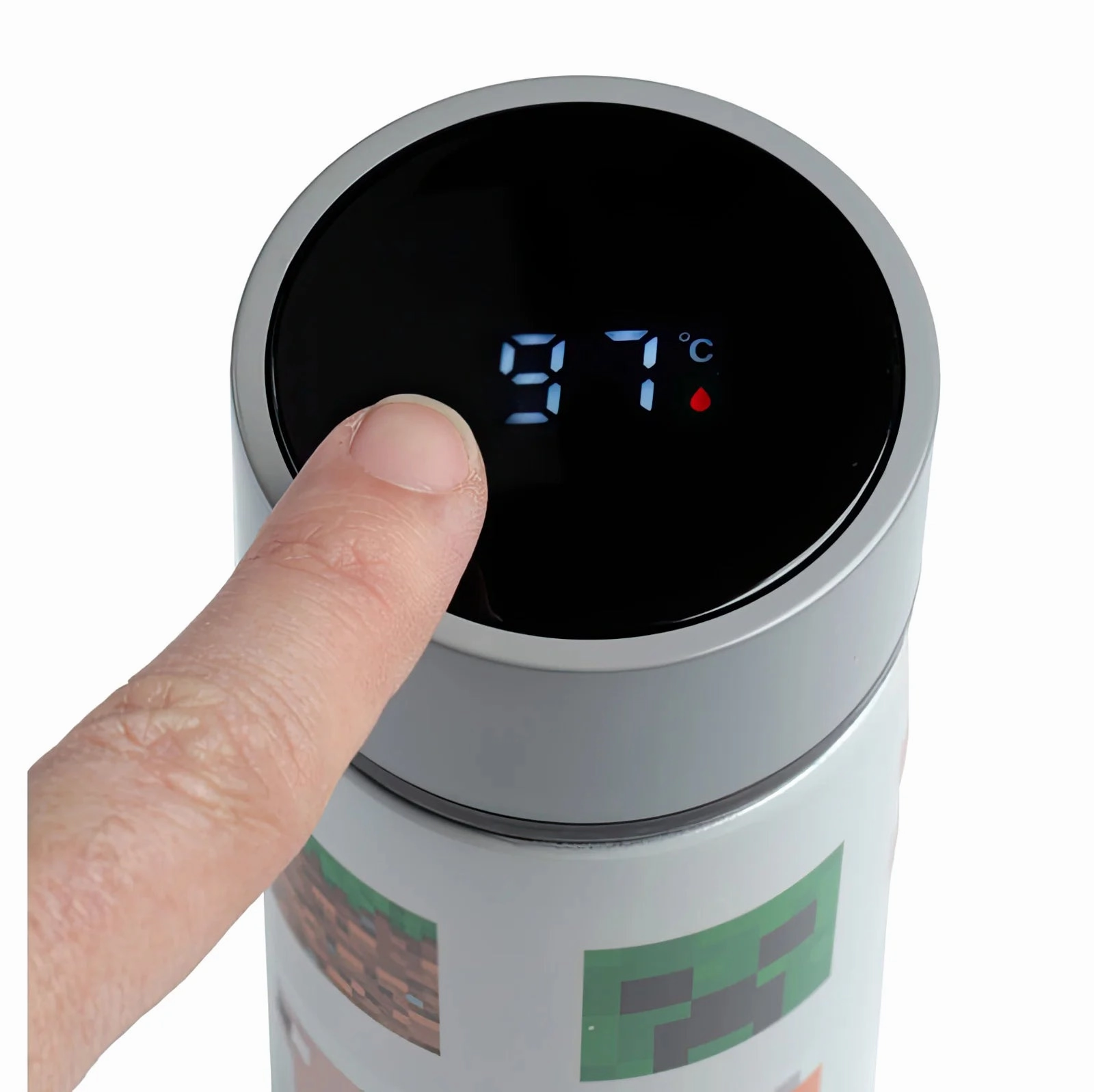 MINECRAFT Thermos Stainless Steel Bottle with Thermometer 450ml