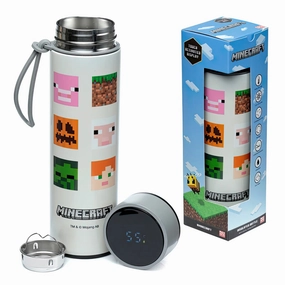 MINECRAFT Thermos Stainless Steel Bottle with Thermometer 450ml