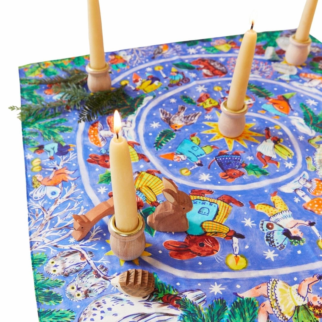 Mini Advent Playsilk Illustrated By Phoebe Wahl