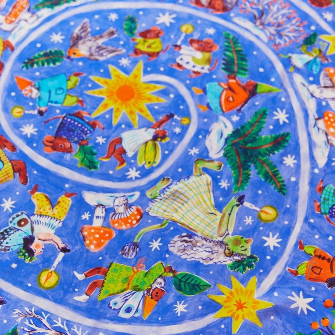 Mini Advent Playsilk Illustrated By Phoebe Wahl