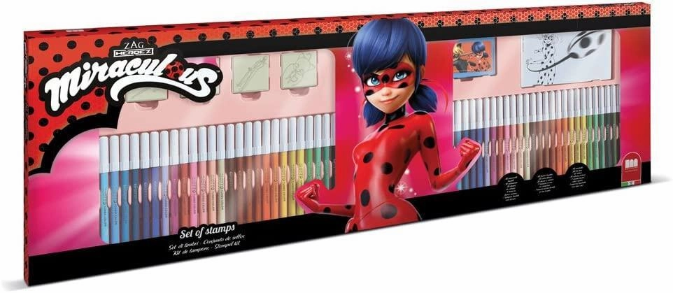 Miraculous 60 Markers Art Playset