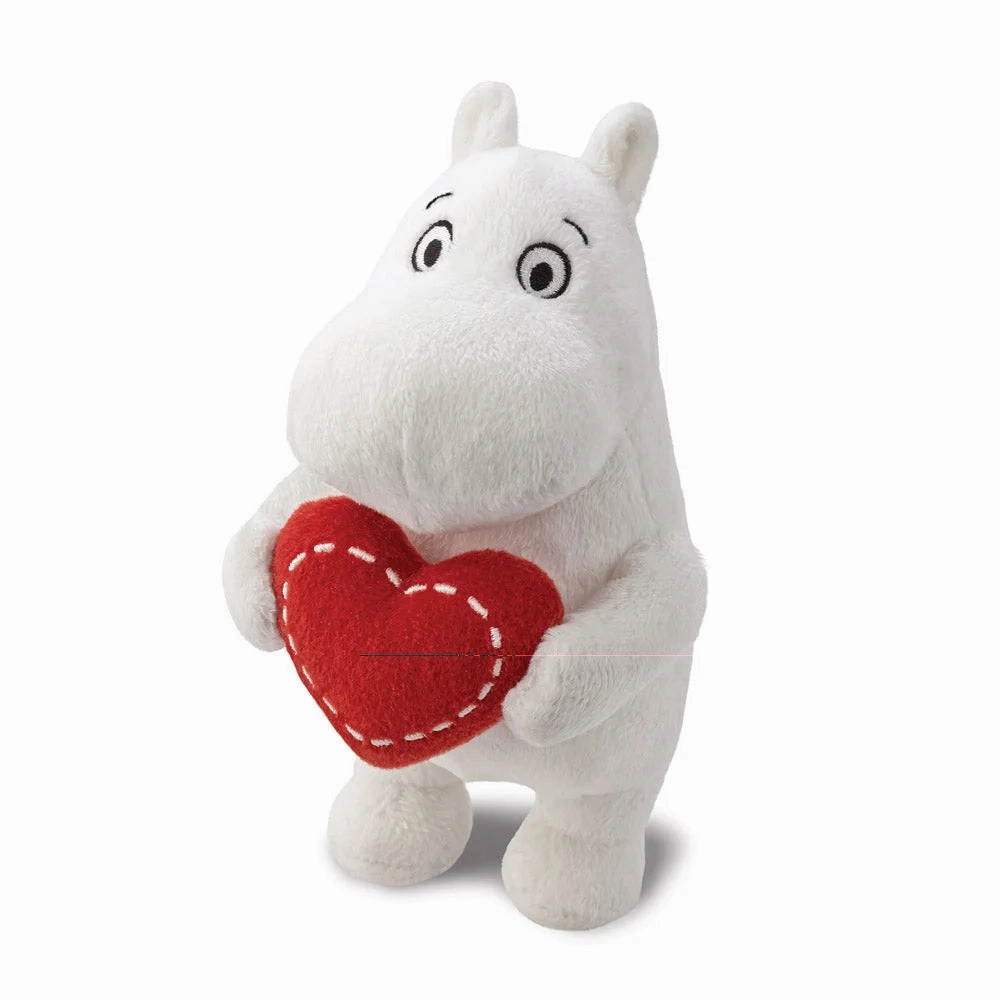 Moomin Standing 6.5-inch Soft Toy with Heart