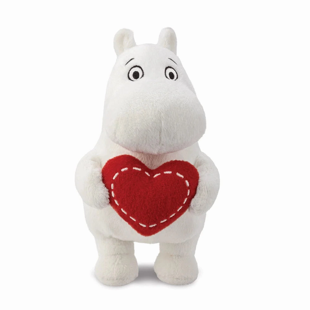 Moomin Standing 6.5-inch Soft Toy with Heart