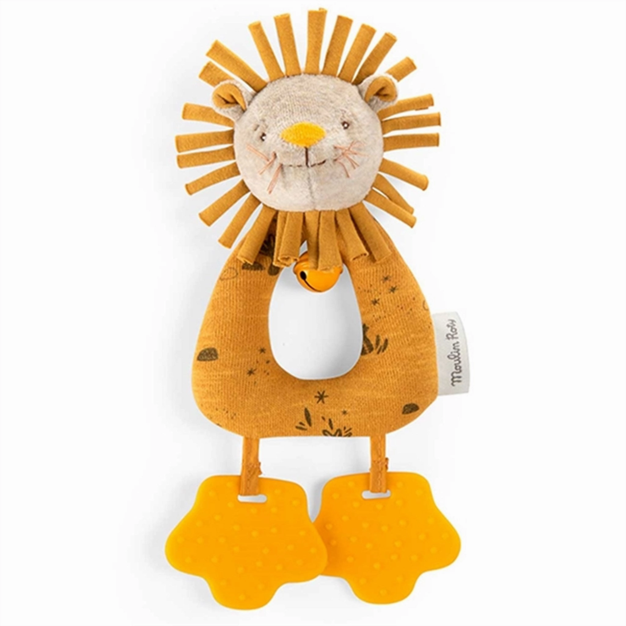 Moulin Roty Stuffed Animal With Rattle - Lion