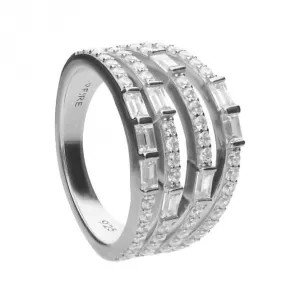 Multiband Statement Baguette Ring R3782 Diamonfire Jewellery