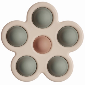 Mushie Press Toy Flower Dried Thyme/Natural/Shifting Sand