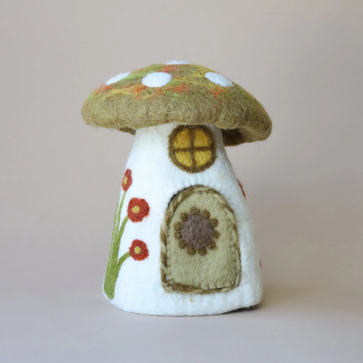 Mushroom House with Carrot Garden Mat