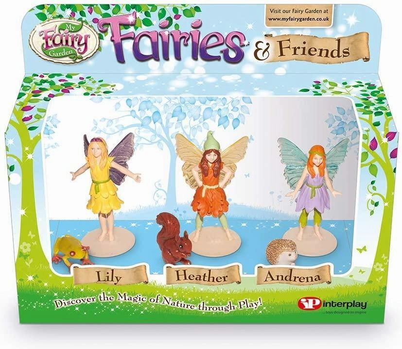 My Fairy Garden FG203 Fairies and Friends 3-Pack Figurines