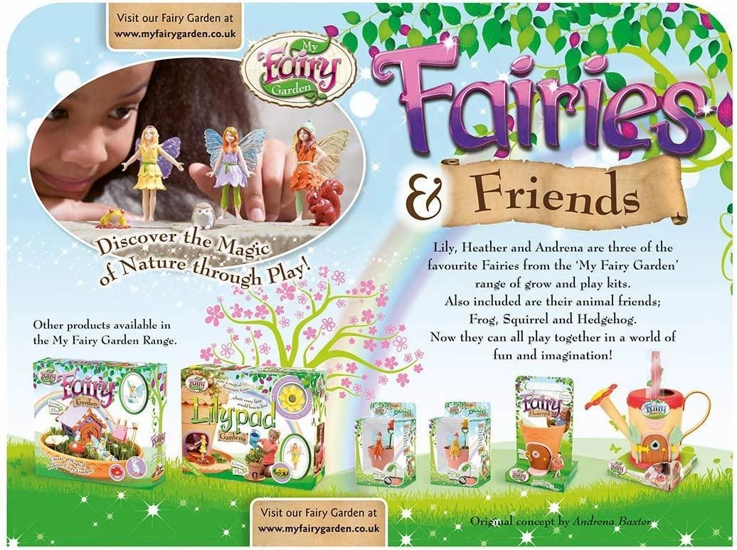 My Fairy Garden FG203 Fairies and Friends 3-Pack Figurines