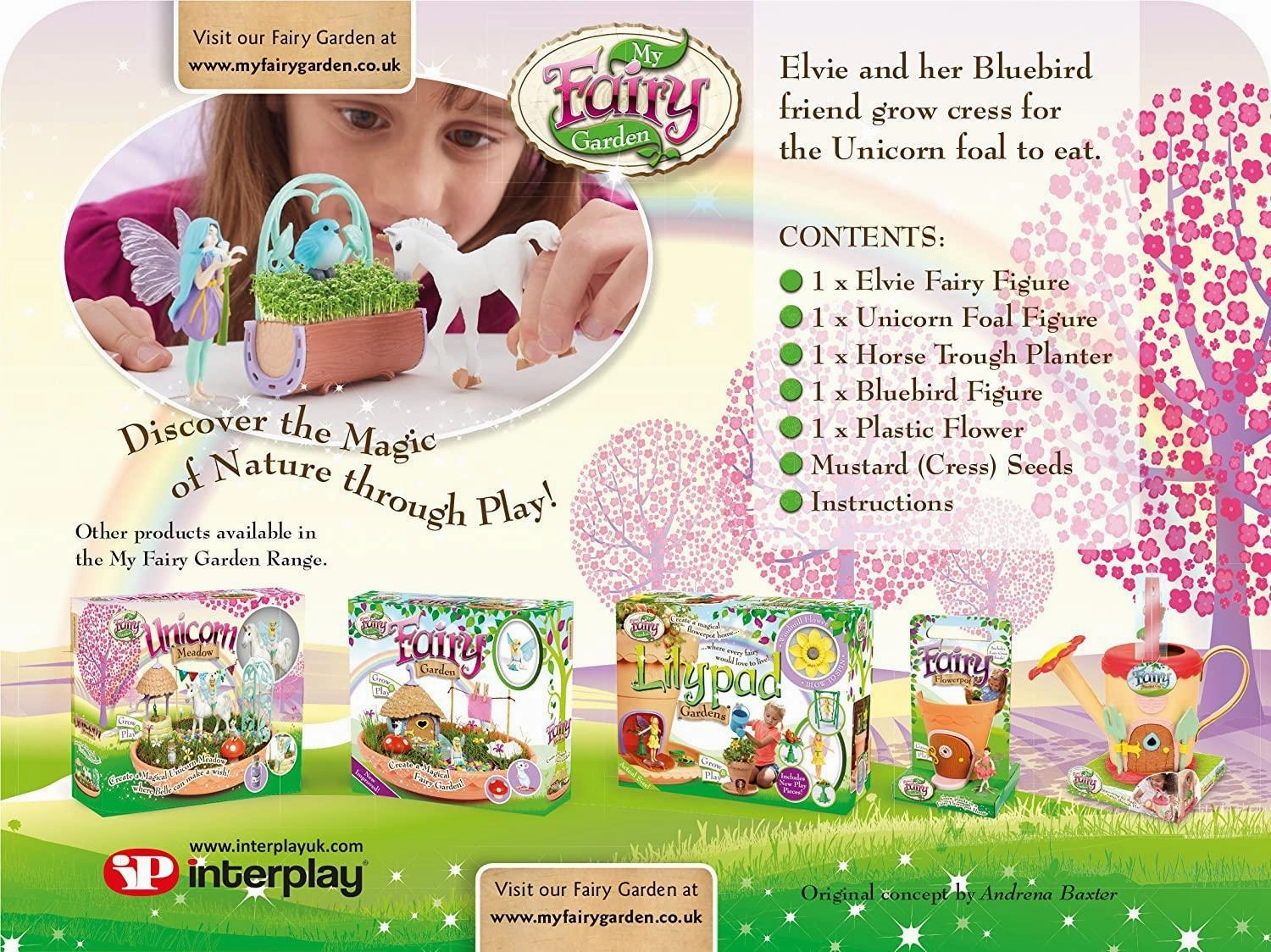 My Fairy Garden FG303 Unicorn & Friends Elvie Playset
