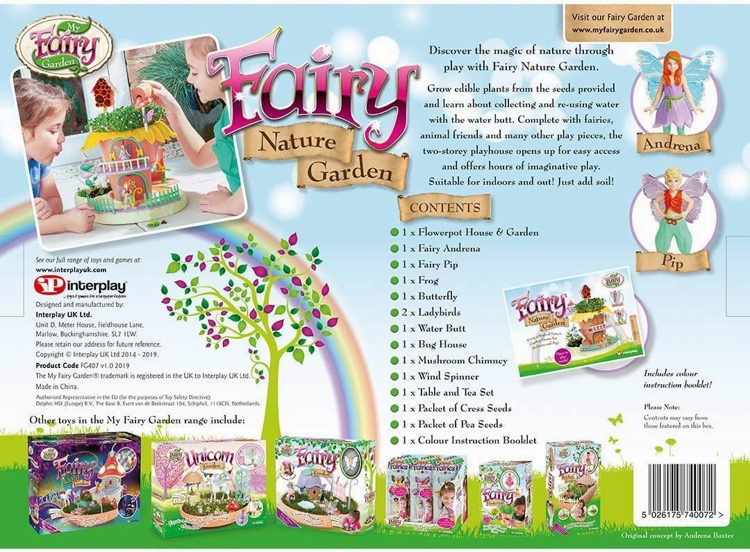 My Fairy Garden FG407 Fairy Nature Garden Playset