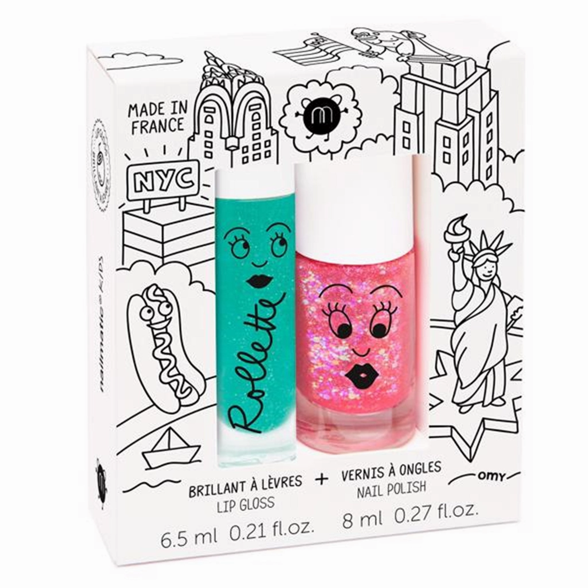 Nailmatic Nailpolish   Lipgloss Duopack New York Sissi/Coco