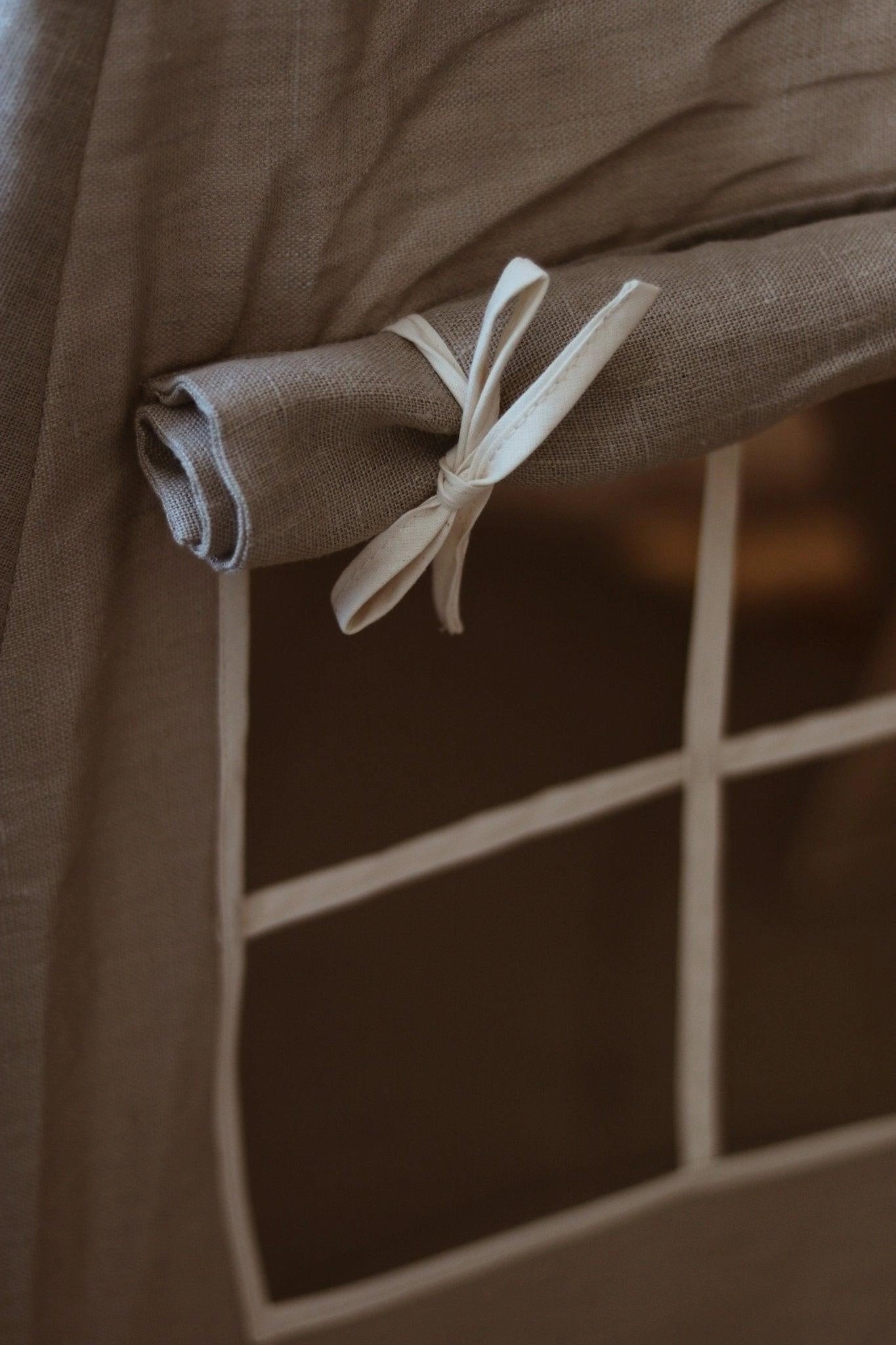 Natural Linen Teepee Tent