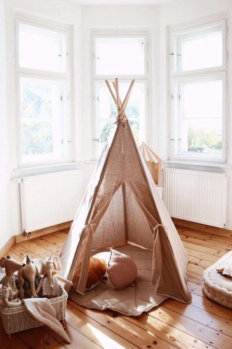 Natural Linen Teepee Tent