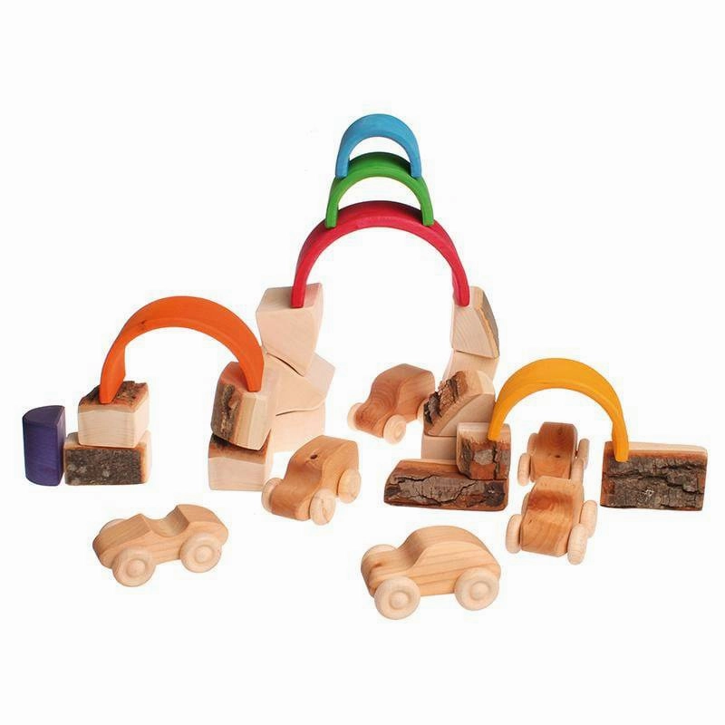 Natural Wooden Toy Cars