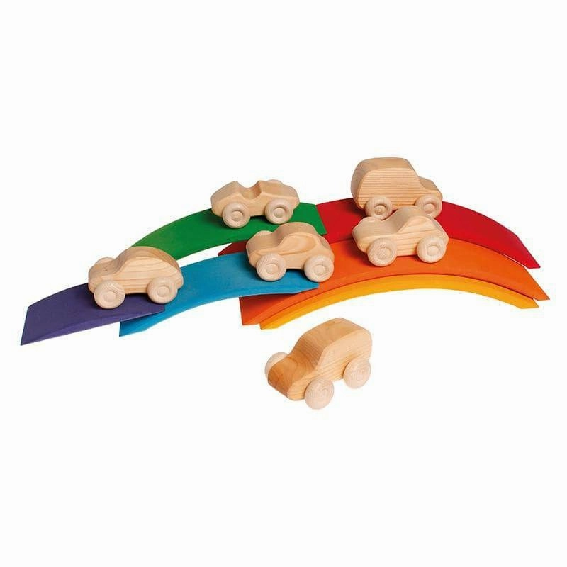 Natural Wooden Toy Cars