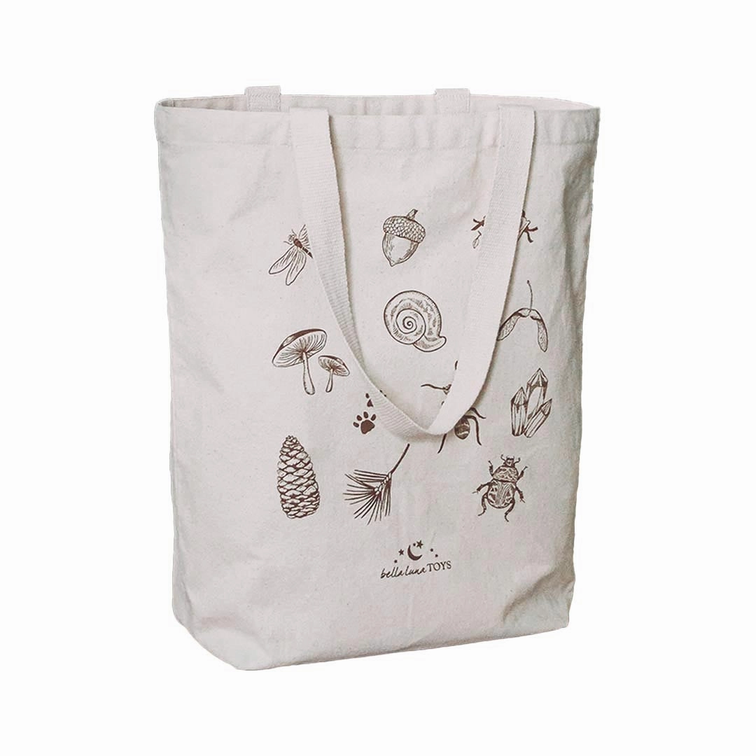 Nature Treasure Hunt Canvas Book Tote