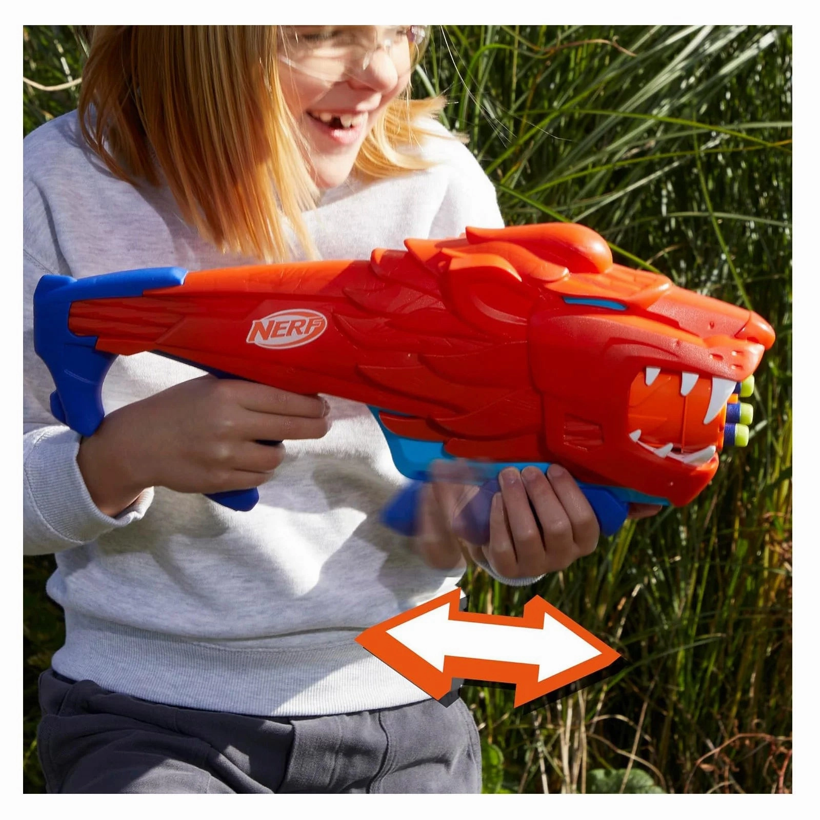 NERF Wild Lionfury Easy Play Dart Blaster
