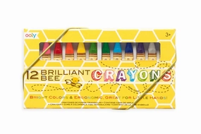 Ooly Brilliant Bee Crayons (Set of 12)