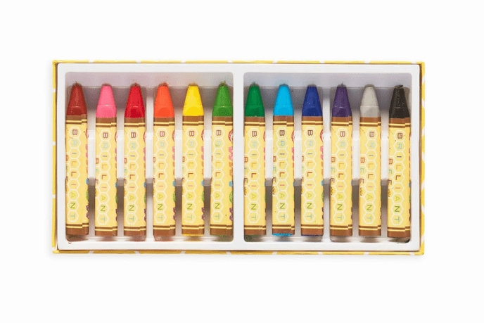 Ooly Brilliant Bee Crayons (Set of 12)