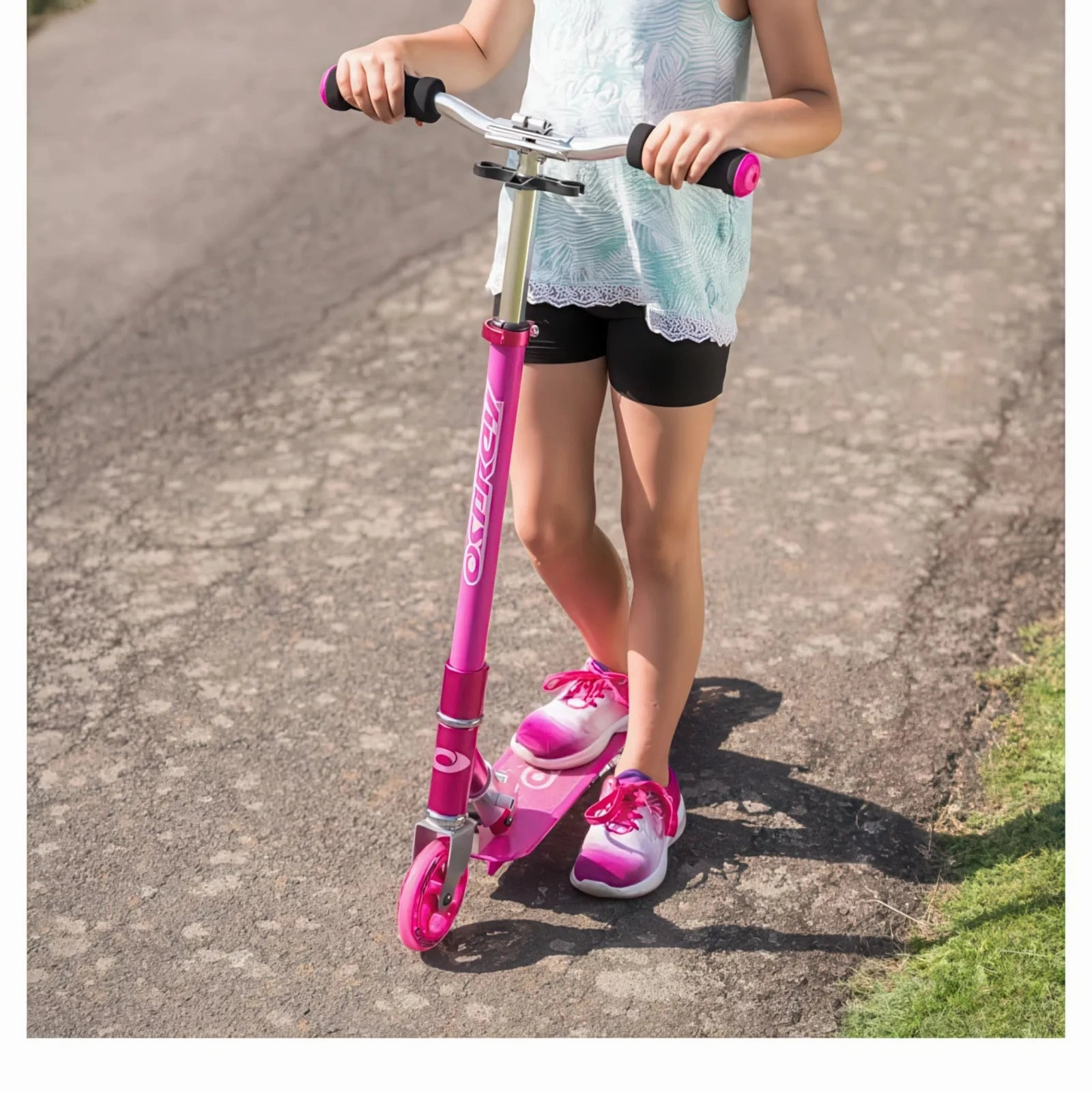Osprey Buzz Kids Folding Scooter - Pink
