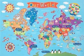 Our World Kid's Laminated Map
