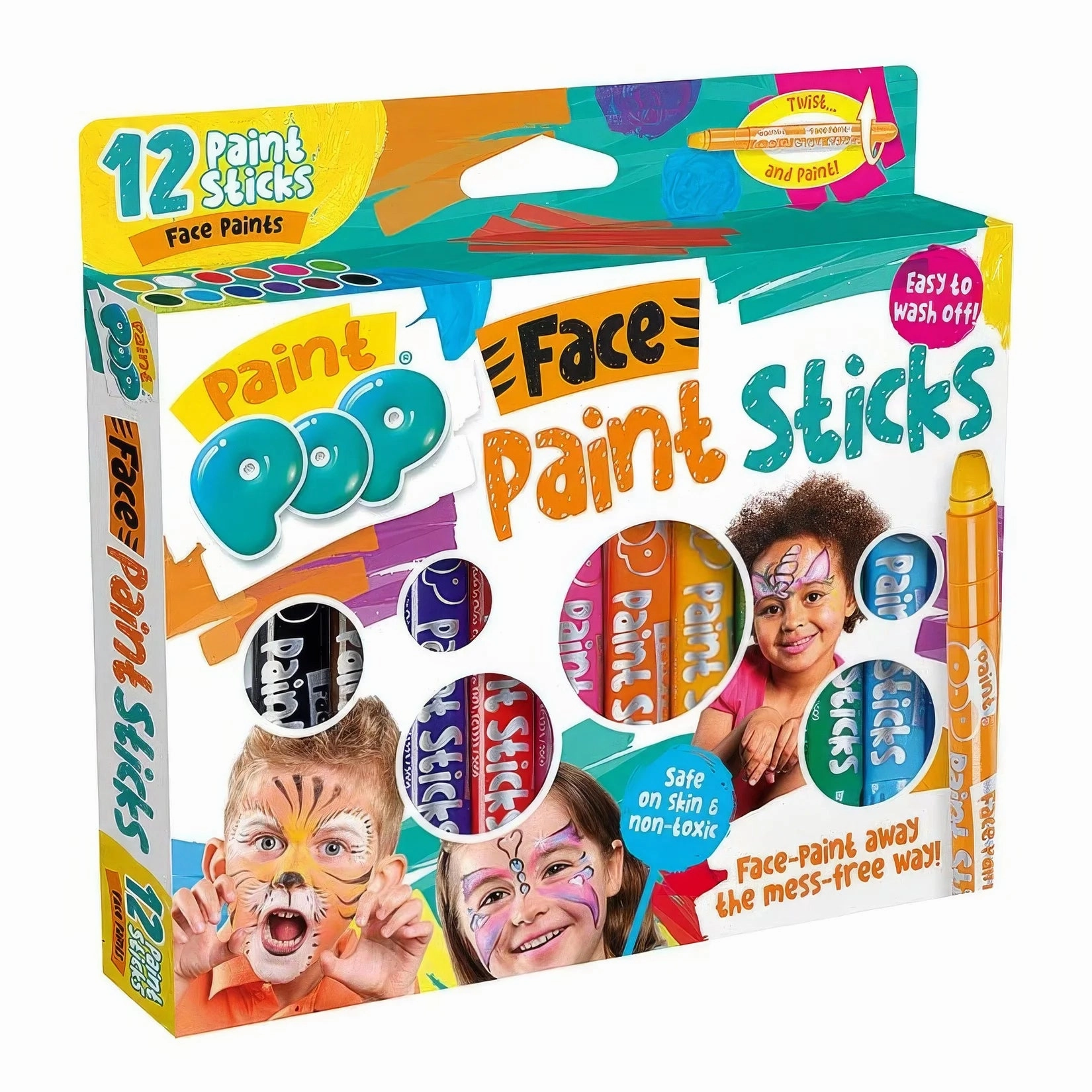 Paint Pop Face Paint Sticks 12 Pack