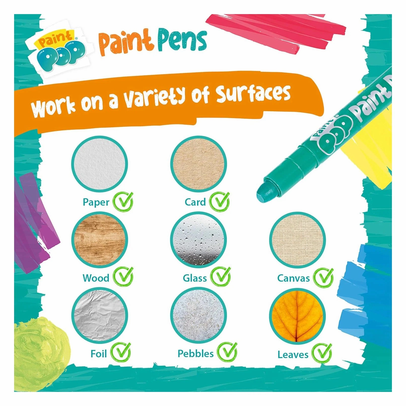 Paint Pop Paint Pens - 12 Pack