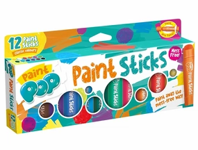 Paint Pop Paint Sticks For Kids - 12 Pack
