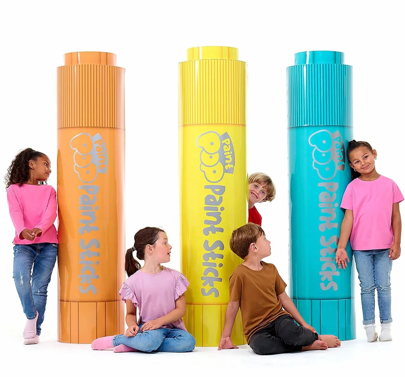 Paint Pop Paint Sticks For Kids - 20 Pack Tubb