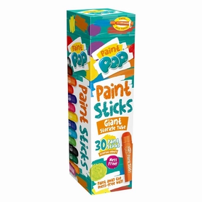 Paint Pop Paint Sticks For Kids - 30 Pack Giant Tube