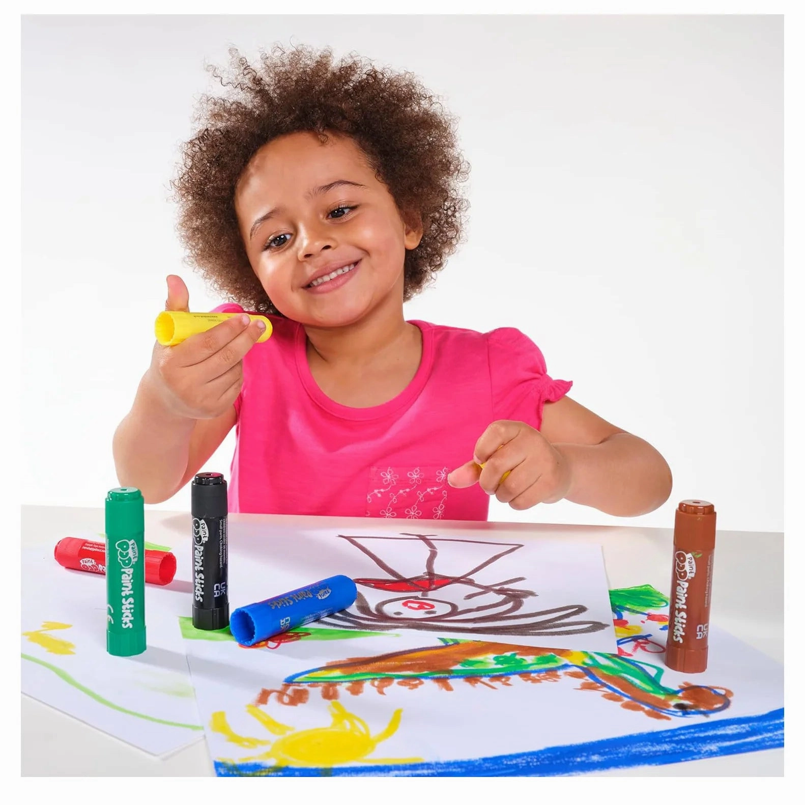 Paint Pop Paint Sticks For Kids - 6 Pack Metallic Assorted Colours