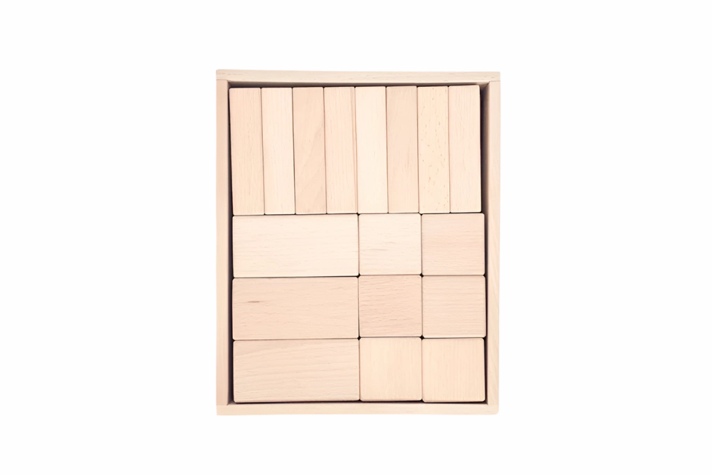 Papoose Wood Blocks Mixed (30 pcs)