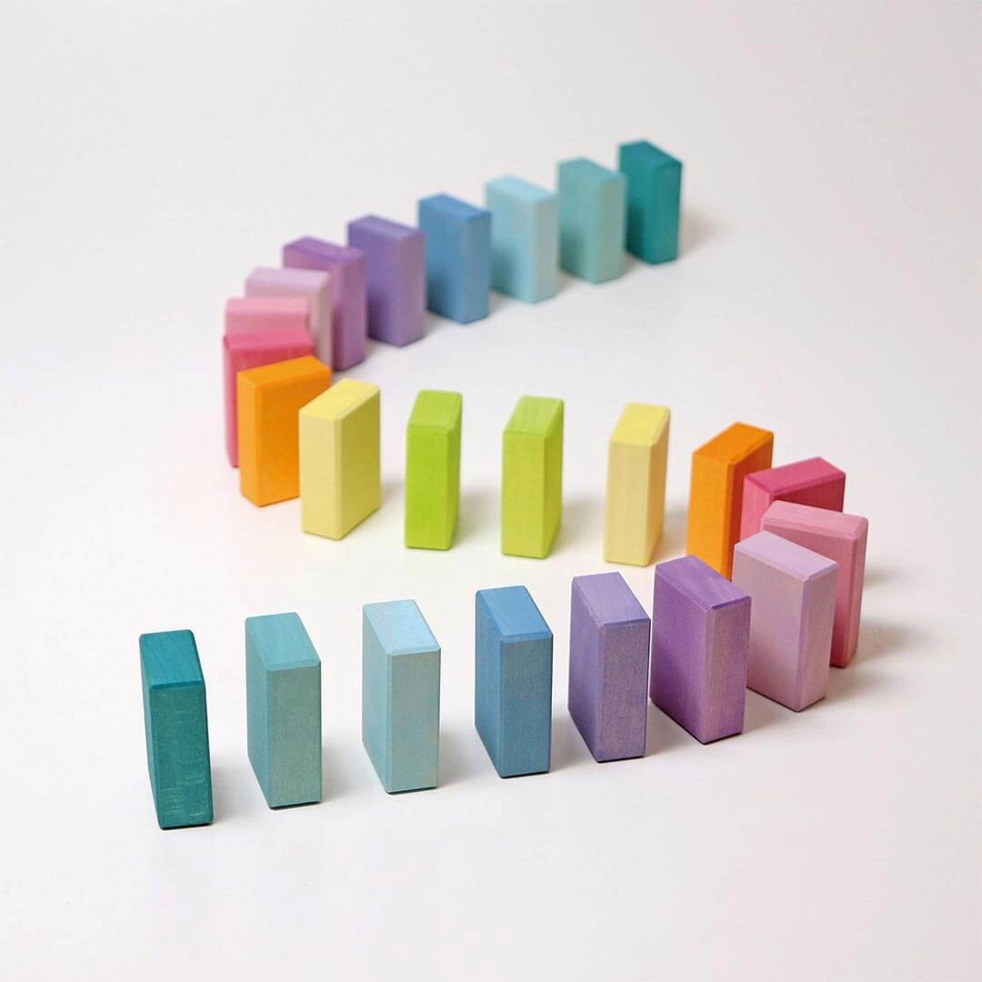 Pastel Duo Wooden Block Set