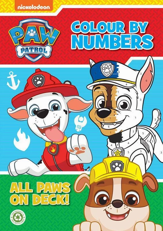 PAW Patrol Colour By Numbers