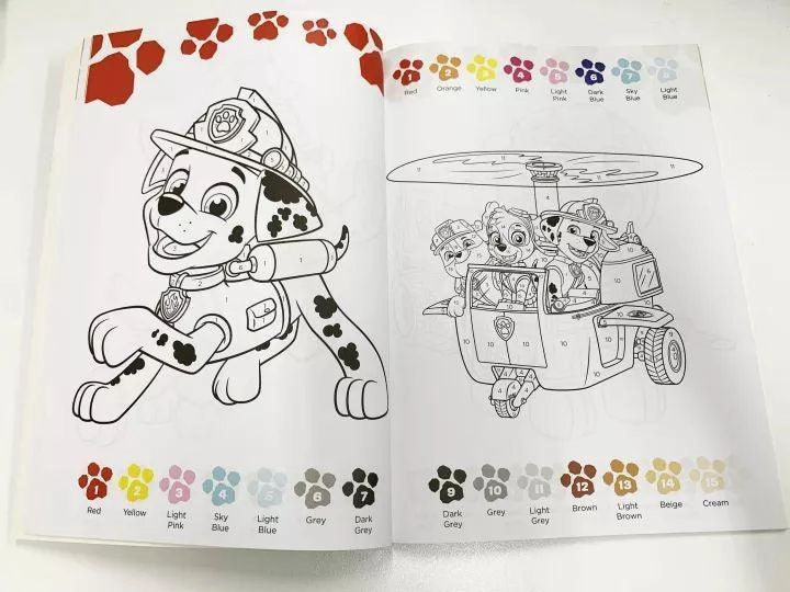 PAW Patrol Colour By Numbers