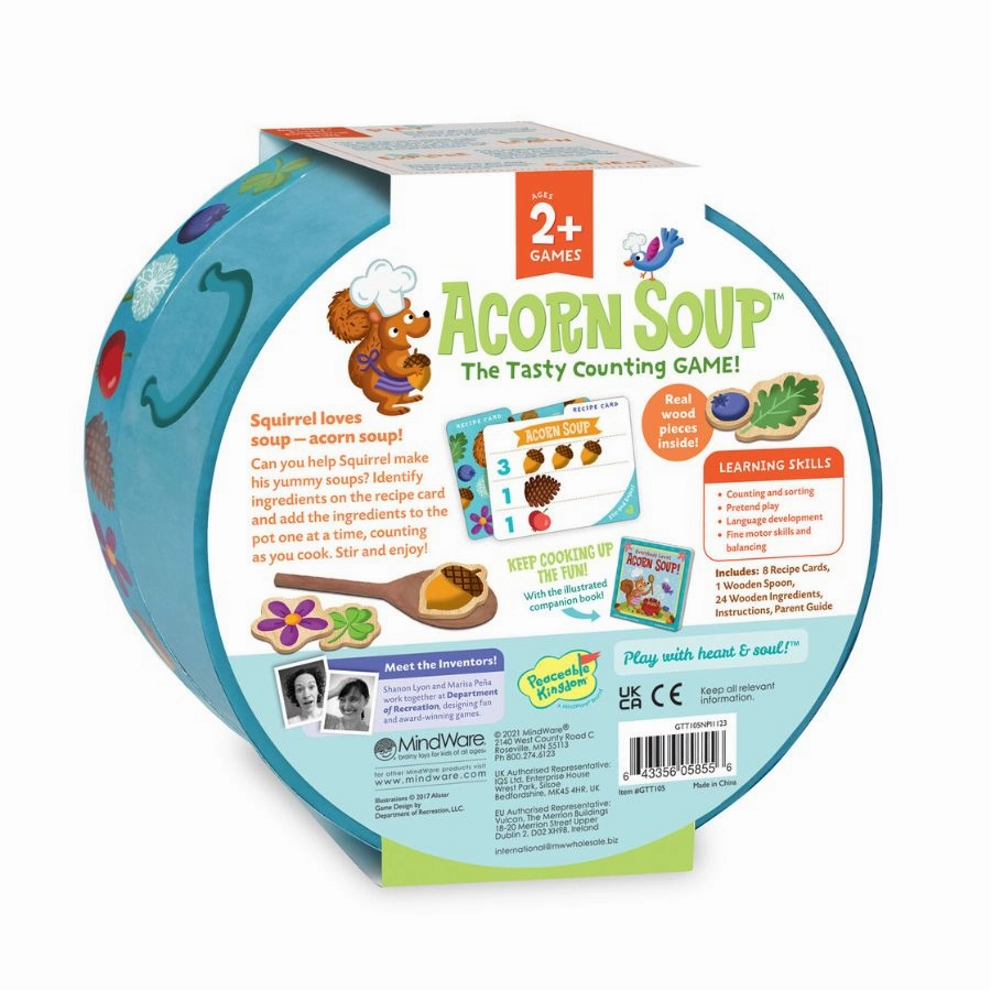 Peaceable Kingdom - Acorn Soup Counting Game for Toddlers